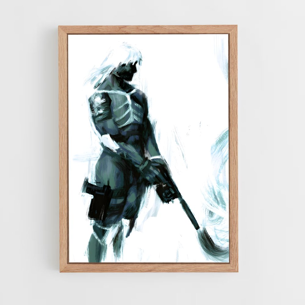 Poster L'Épée de Raiden – affiche Metal gear solid (vue 4)